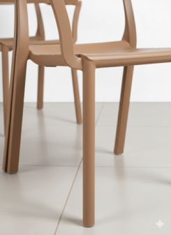 Nardi Cassia Armstoel &ndash; Compact Design &amp; Weerbestendig &ndash; Made in Italy - Cappuccino