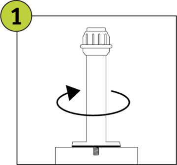 Terra Easyfoot Parasolhouder - Klein 25 - 39 mm
