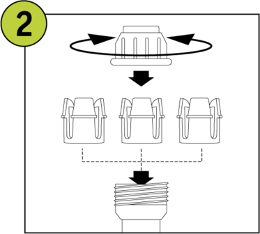 Terra Easyfoot Parasolhouder - Klein 25 - 39 mm