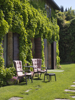 Nardi Folio schommelstoel antraciet - hoogwaardig kunststof -  luxe fauteuil