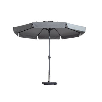 Madison Flores - Staande Parasol - rond 3 meter - Licht Grijs