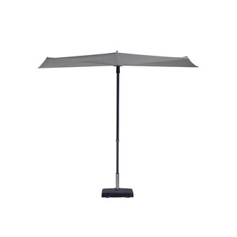 Madison Sun Wave - Balkonparasol - rechthoekige - 2.7x1.5 meter - Licht Grijs