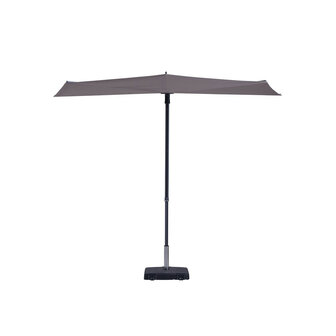 Madison Sun Wave - Balkonparasol - rechthoekige - 2.7x1.5 meter - Grijs