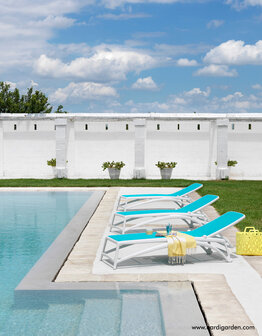 Nardi Atlantico - Ligbed - Antraciet / Celeste