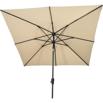 Lesli Living Libra - Staande Parasol - Vierkant 2.5 meter - Ecru
