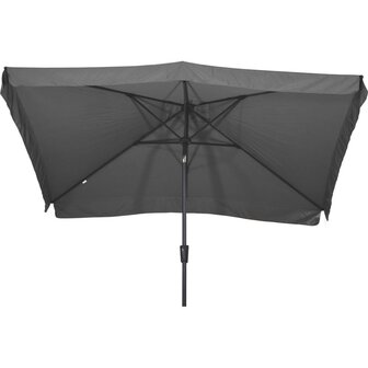 Lesli Living Libra - Staande Parasol -Opdraaimechanisme - Rechthoekig 2x3 meter - Grijs
