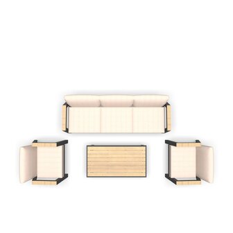Lesli Living Manu - Loungeset - Aluminium