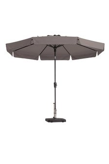 flores parasol rond 3 meter madison kleur taupe