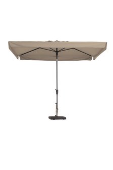 Patmos rechthoekige parasol 2.1x1.4 meter van madison kleur: ecru