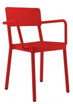 lisboa terrasstoel van resol in de kleur rood