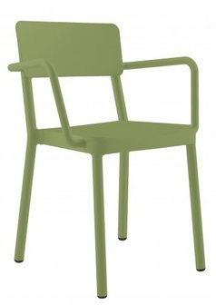 lisboa terrasstoel van resol in de kleur olijf groen