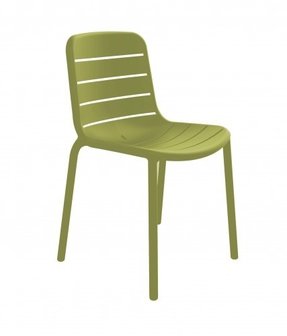 Gina Resol terrasstoel in de kleur olijf groen