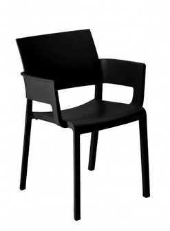 Fiona terrasstoel van Resol kleur zwart