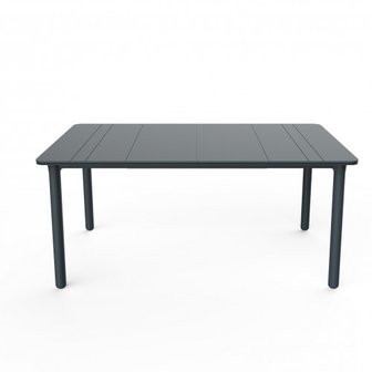 Resol Noa Kunststof Tuintafel 160x90 kleur: donkergrijs