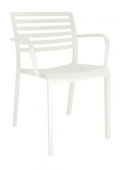 Lama stoel van resol in de kleur wit