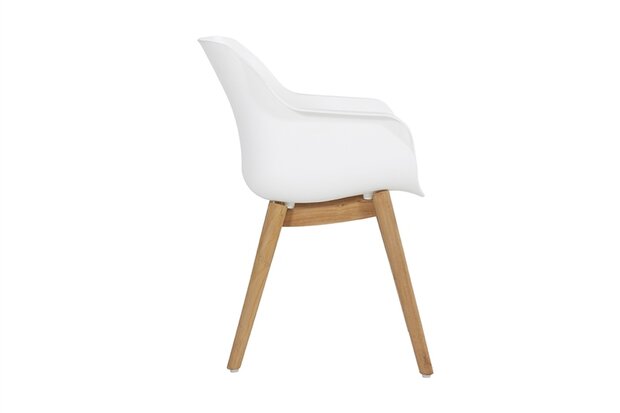 Hartman Sophie Teak Armchair, kleur: royal white