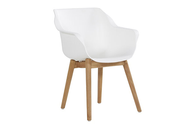 Hartman Sophie Teak Armchair, kleur: royal white