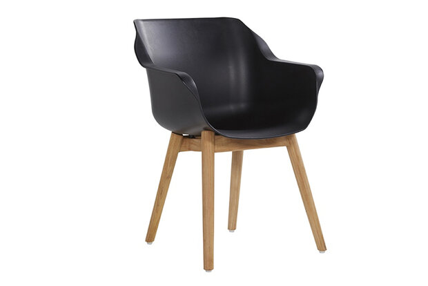 Hartman Sophie Teak Armchair, kleur: carbon black