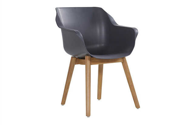 Hartman Sophie Teak Armchair, kleur: carbon black