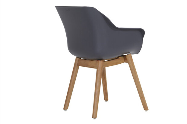 Hartman Sophie Teak Armchair, kleur: carbon black