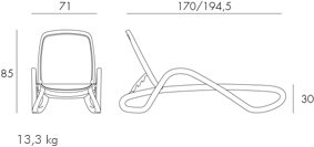 afmetingen nardi alfa ligbed