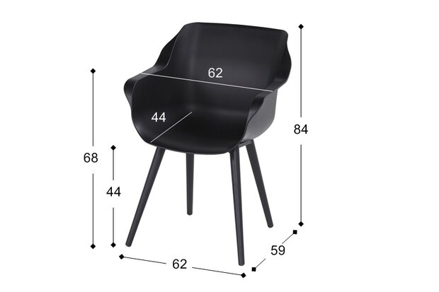 afmetingen hartman sophie studio carbon black