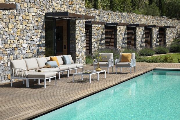 Nardi outdoor Komodo modulaire kunststof loungeset wit