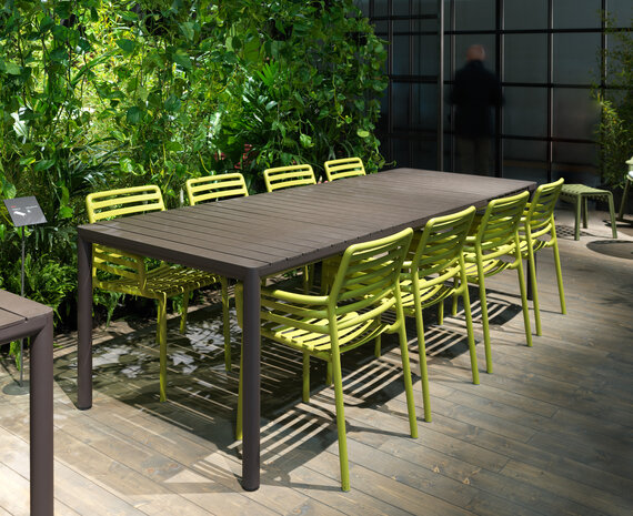 Nardi Tevere uitschuiftafel  210, kleur: Corda