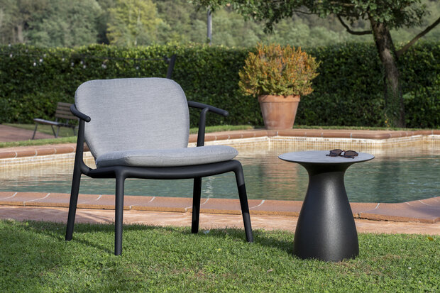 Resol Woody loungestoel Retro blauw -  vol kunststof frame - voor binnen en buiten - UV bestendig