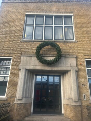 Kerstkrans Miami 120/60 - volle grote kerstkrans - binnen en buiten gebruik - inclusief brandcertificaat
