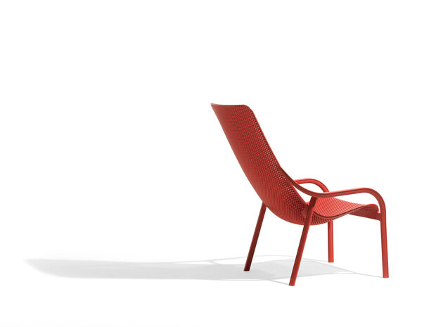 Nardi outdoor Net - Loungestoel - kleur Corallo - Stapelbaar - 100% Recyclebaar