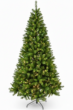 National Tree Company Akron - Kunstkerstboom - 183 cm - 300 warm witte Leds