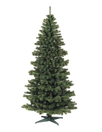 Volle compacte kunstkerstboom 210 cm hoog