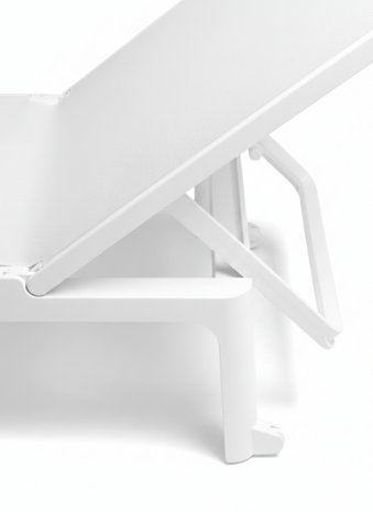 Nardi Plano - Ligbed - Luxe - Extra breed - Wit / Wit