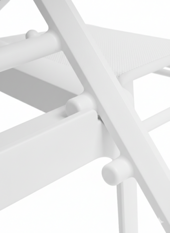 Nardi Plano - Ligbed - Luxe - Extra breed - Wit / Wit