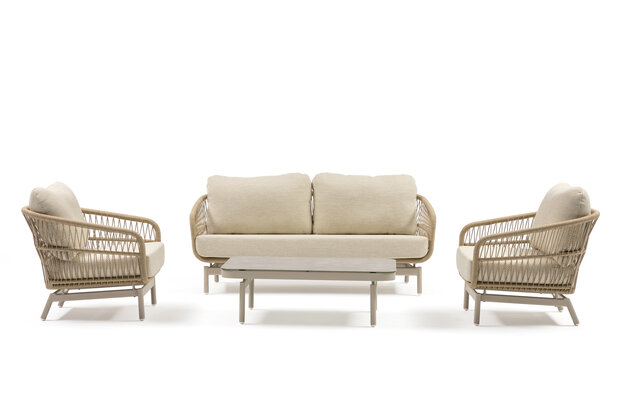 Loungetafel met keramisch glasblad Carlijn Tendence Tuinmeubelen