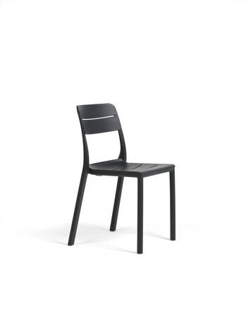 Nardi Cassia Bistrot - Stoel &ndash; Armloos & Stapelbaar &ndash; Made in Italy - Antraciet