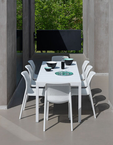 Nardi Rio 140 - Tuintafel - 140/210x85 cm - Antraciet