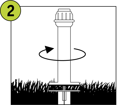 Terra Easyfoot Parasolhouder - Klein 25 - 39 mm