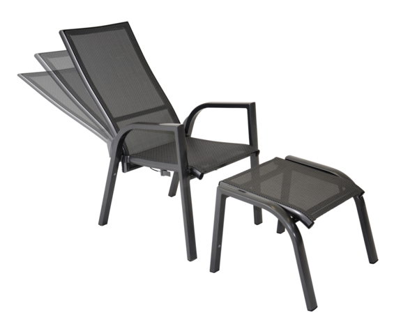 Lesli Living Mojito Negro - Tuinstoel - Verstelbaar