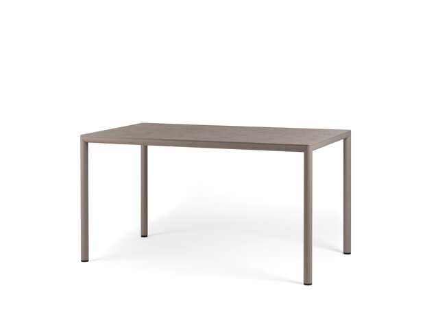 Nardi Piave 140x80 - Tuintafel - Rechthoekig - 140x80 cm - Tortora