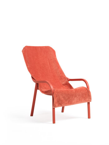 Nardi outdoor Net - Loungestoel - kleur Corallo - Stapelbaar - 100% Recyclebaar