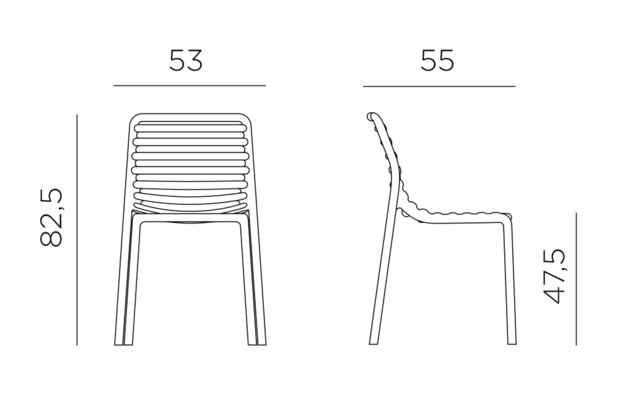 Nardi outdoor Doga bistrot - Terrasstoel - Cappuccino