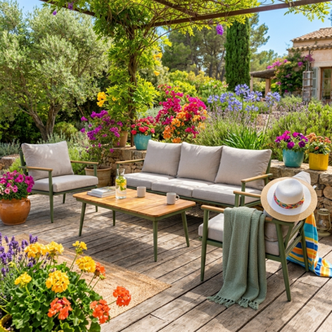 Lesli Living Riga - Loungeset - rope wicker