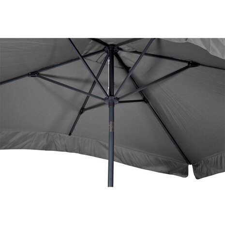 Lesli Living Libra - Staande Parasol -Opdraaimechanisme - Rechthoekig 2x3 meter - Grijs