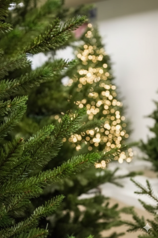 Our Nordic Christmas Arkansas - Kunstkerstboom - 213 cm - donkergroen - houten voet