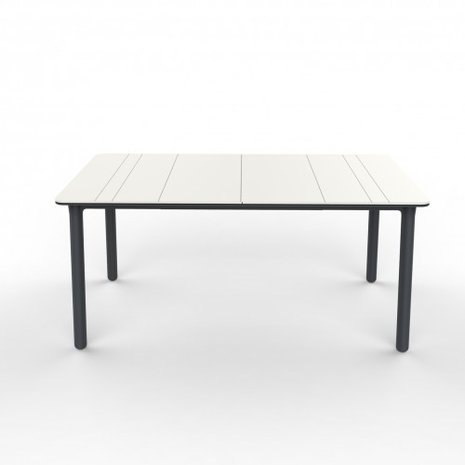 Resol Noa Kunststof Tuintafel 160x90 kleur donkergrijs - Tendence Almelo