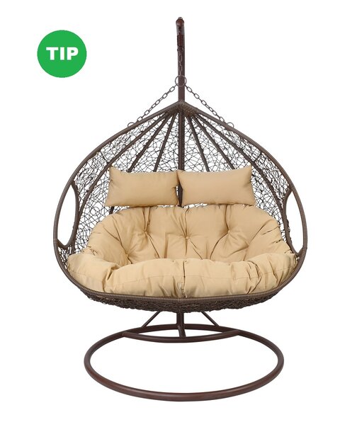 Hangstoel Close 2 persoons Sandy Lesli Living