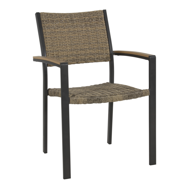 aluminium wicker stapelstoel arezzo lesli living