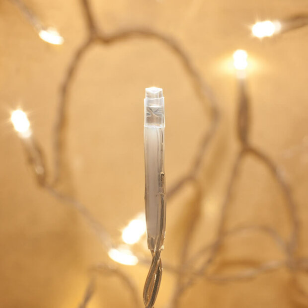 mini LED kerstverlichting batterij transparant snoer